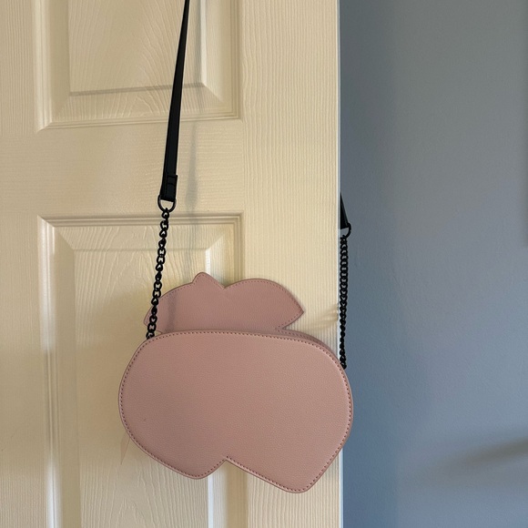 NWT Betsey Johnson Glitter Cherry Bag with Black Strap - Picture 5 of 5